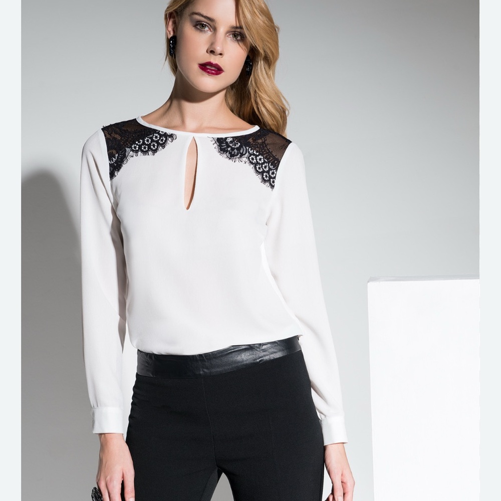Flavio Castellani 100% Silk Blouse Made in Italy